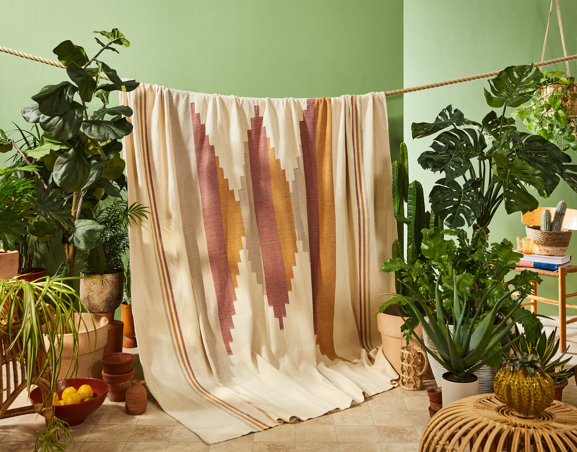 Ochre throw discount